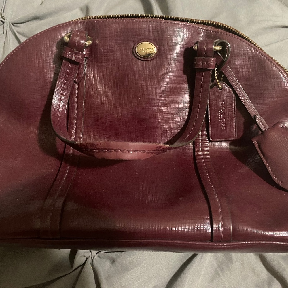Coach maroon purse